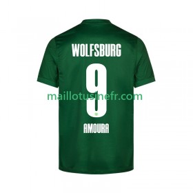 Maillot de Foot VfL Wolfsburg Mohamed Amoura 9 Domicile 2025-26